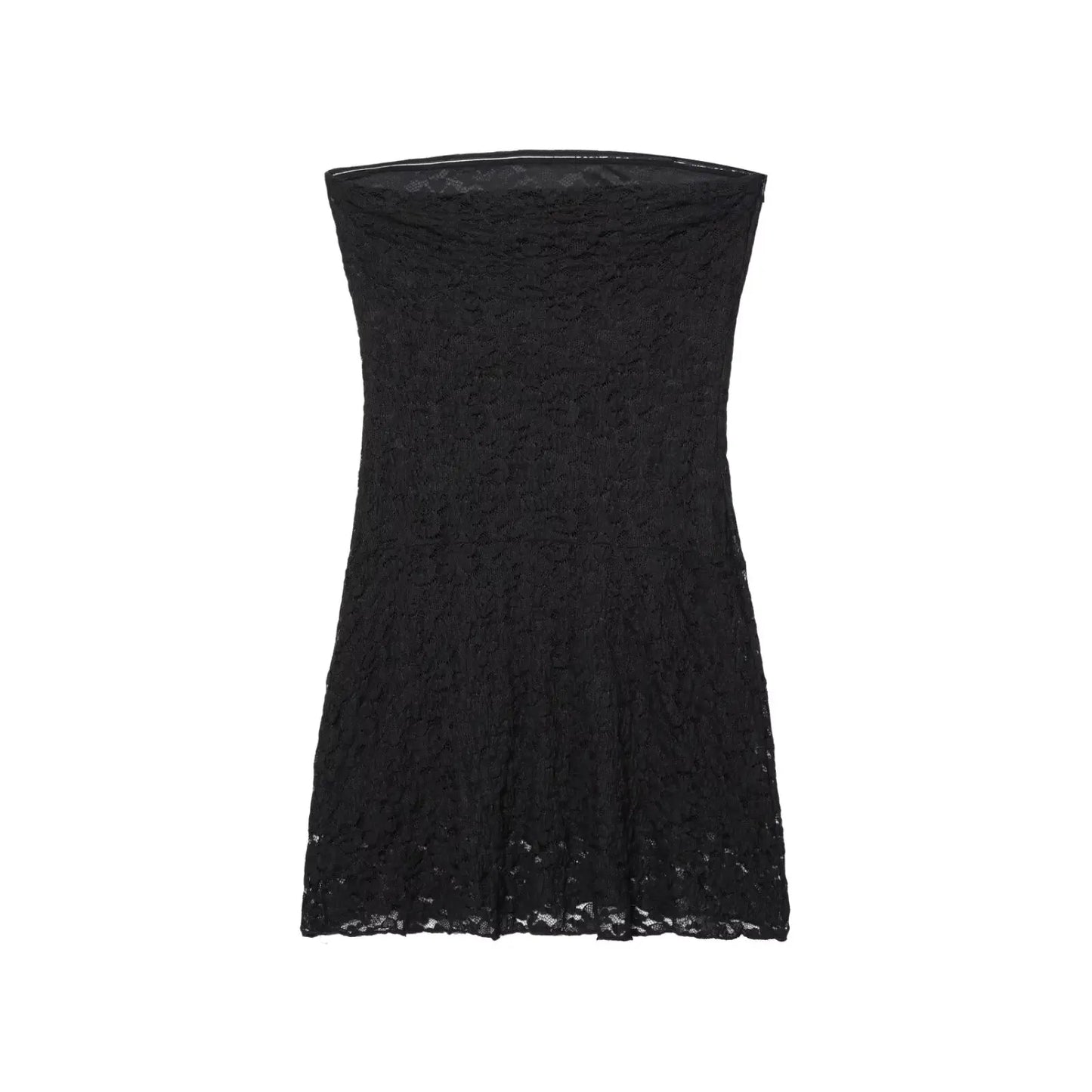 Bandeau-Strampelkleid aus Spitze mit Herzausschnitt