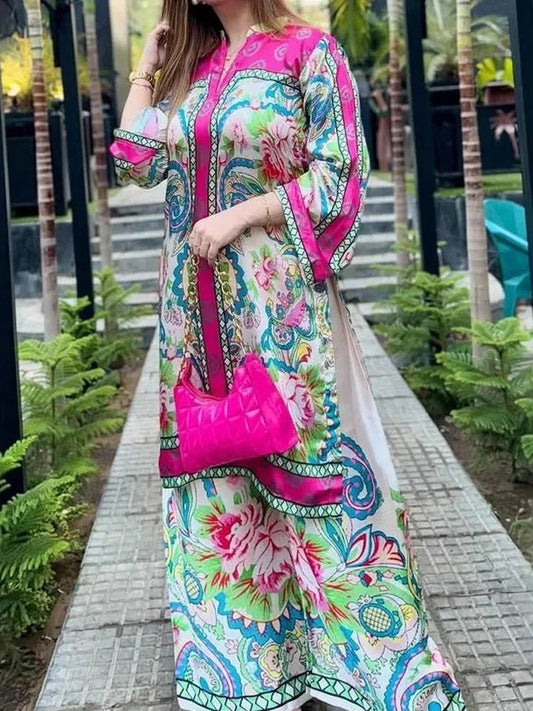 Boho Floral Tunic Set