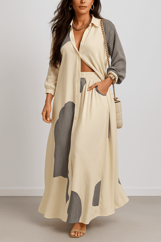 Effortless Charm Midi Wrap Dress