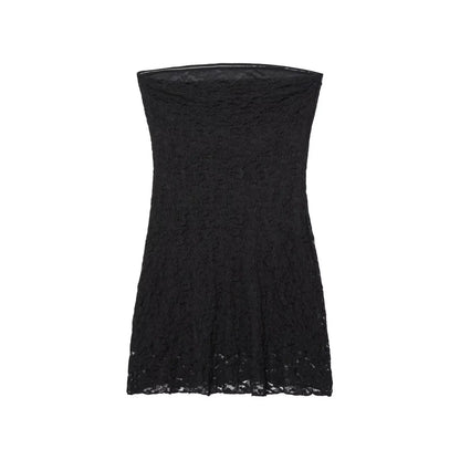 Bandeau-Strampelkleid aus Spitze mit Herzausschnitt