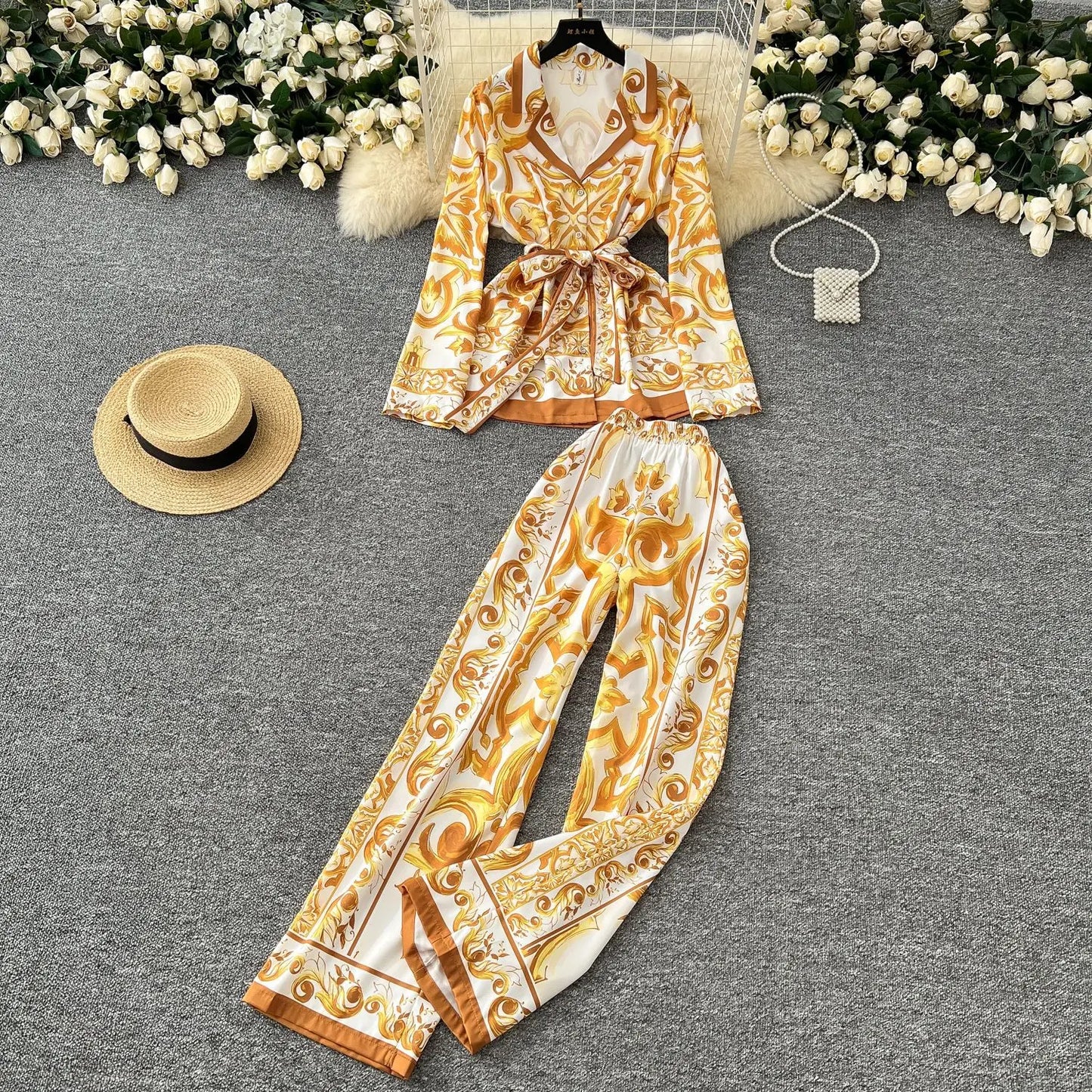 Kunstvolle Eleganz Das blaue Fliesendruckset 