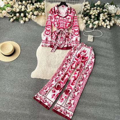 Kunstvolle Eleganz Das blaue Fliesendruckset 